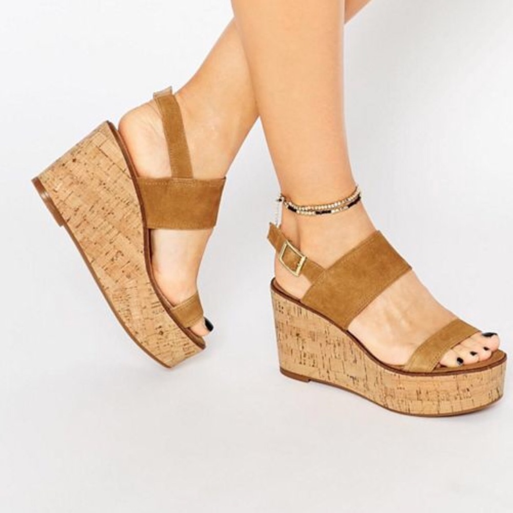 Steve Madden leather Wedges